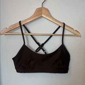 Alo Airlift Bra in Espresso